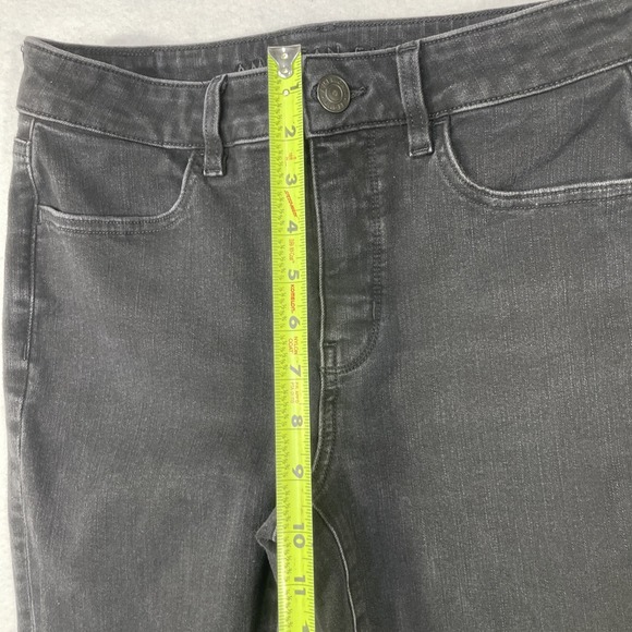 American Eagle Women Size 6 High Rise Dream Stretch Jegging Black Skinny (28x24) - Picture 7 of 10